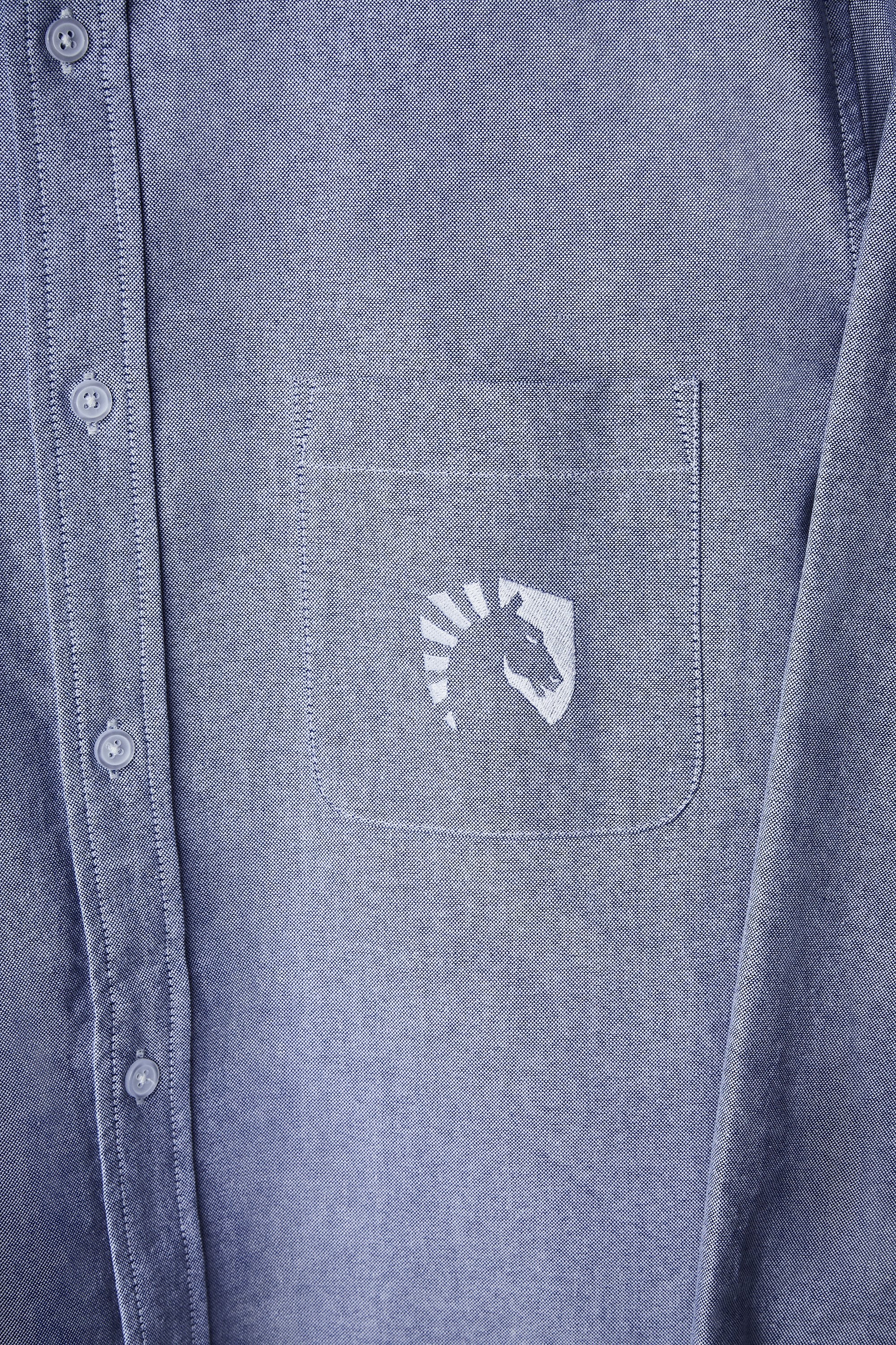LIQUID LONG SLEEVE OXFORD SHIRT - BLUE OXFORD - Image 17