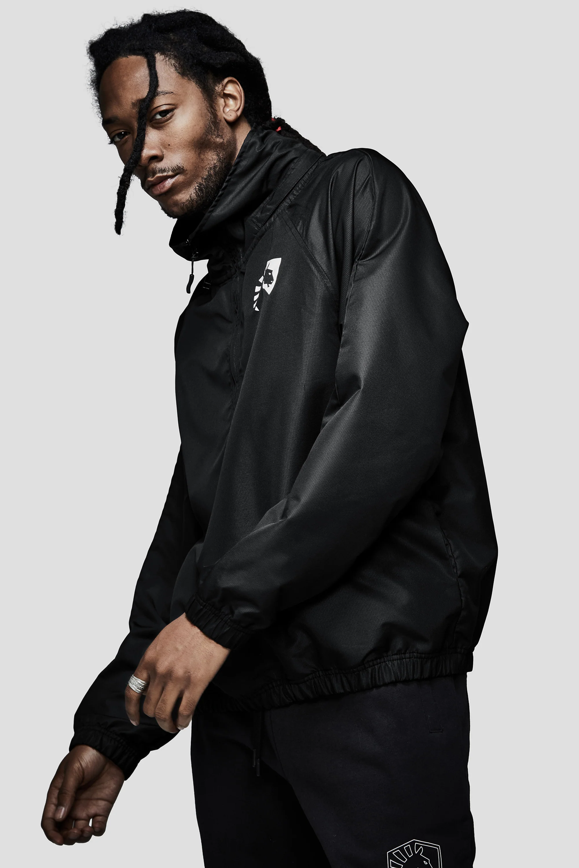 LIQUID PRESTIGE HALF ZIP WINDBREAKER - BLACK - Image 12