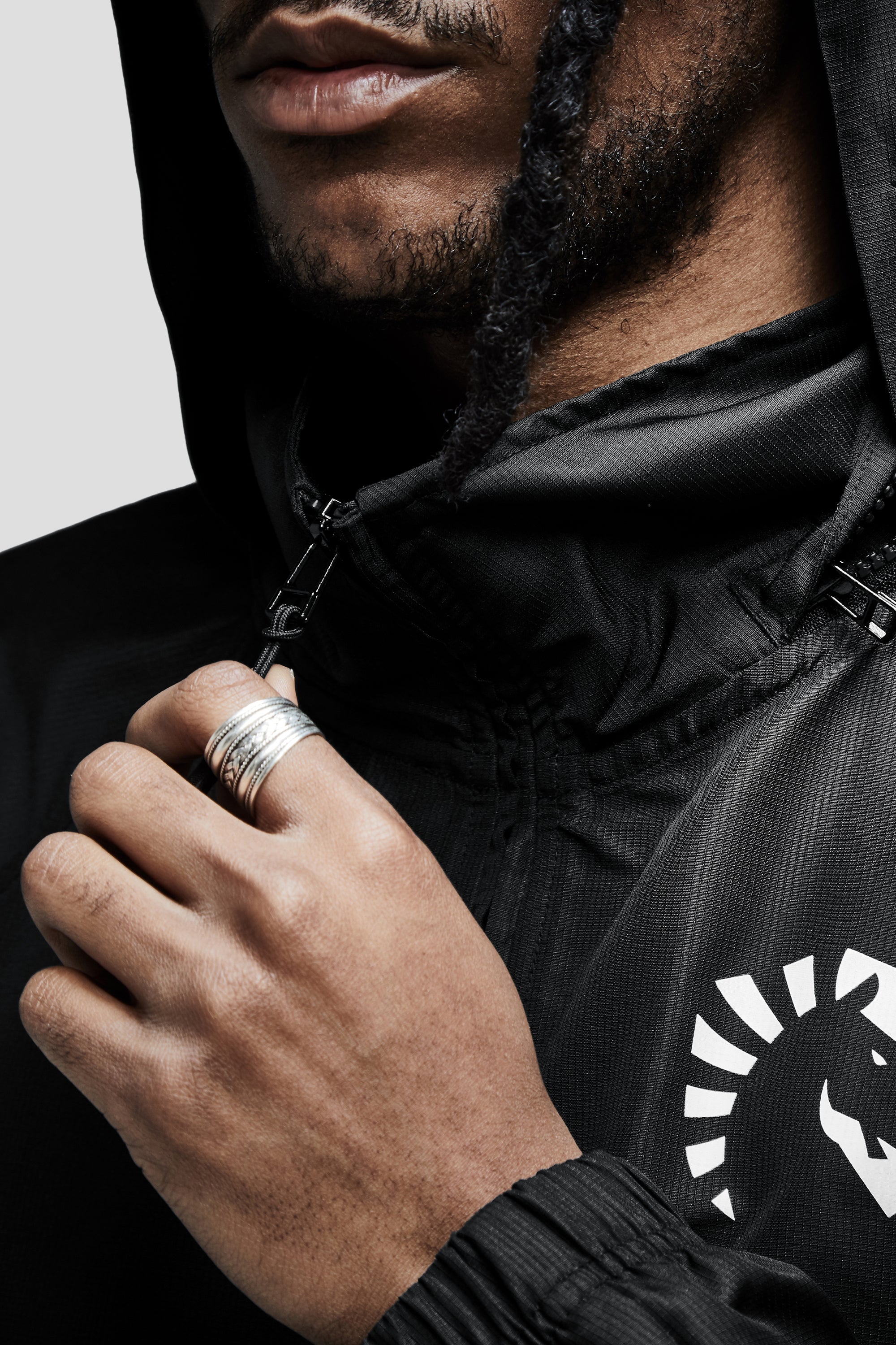 LIQUID PRESTIGE HALF ZIP WINDBREAKER - BLACK - Image 15