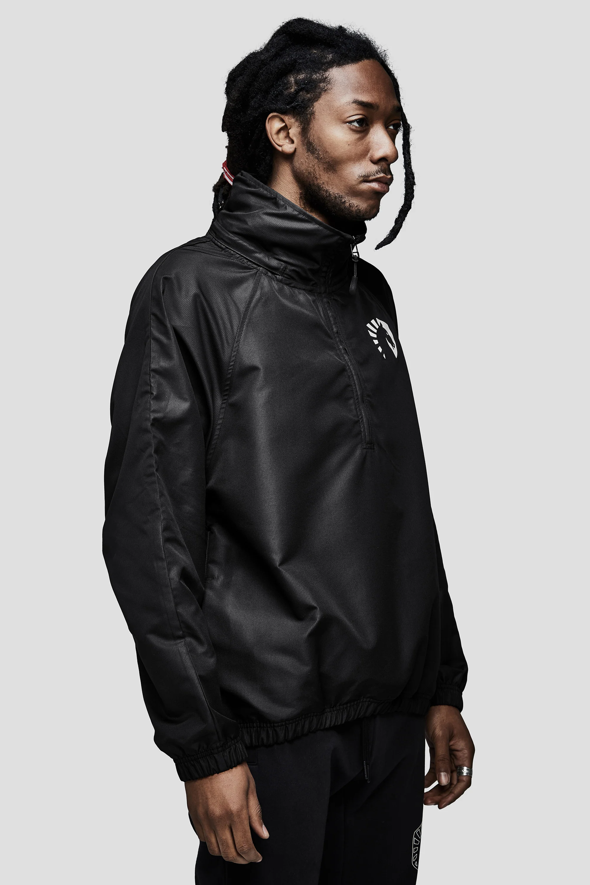 LIQUID PRESTIGE HALF ZIP WINDBREAKER - BLACK - Image 3