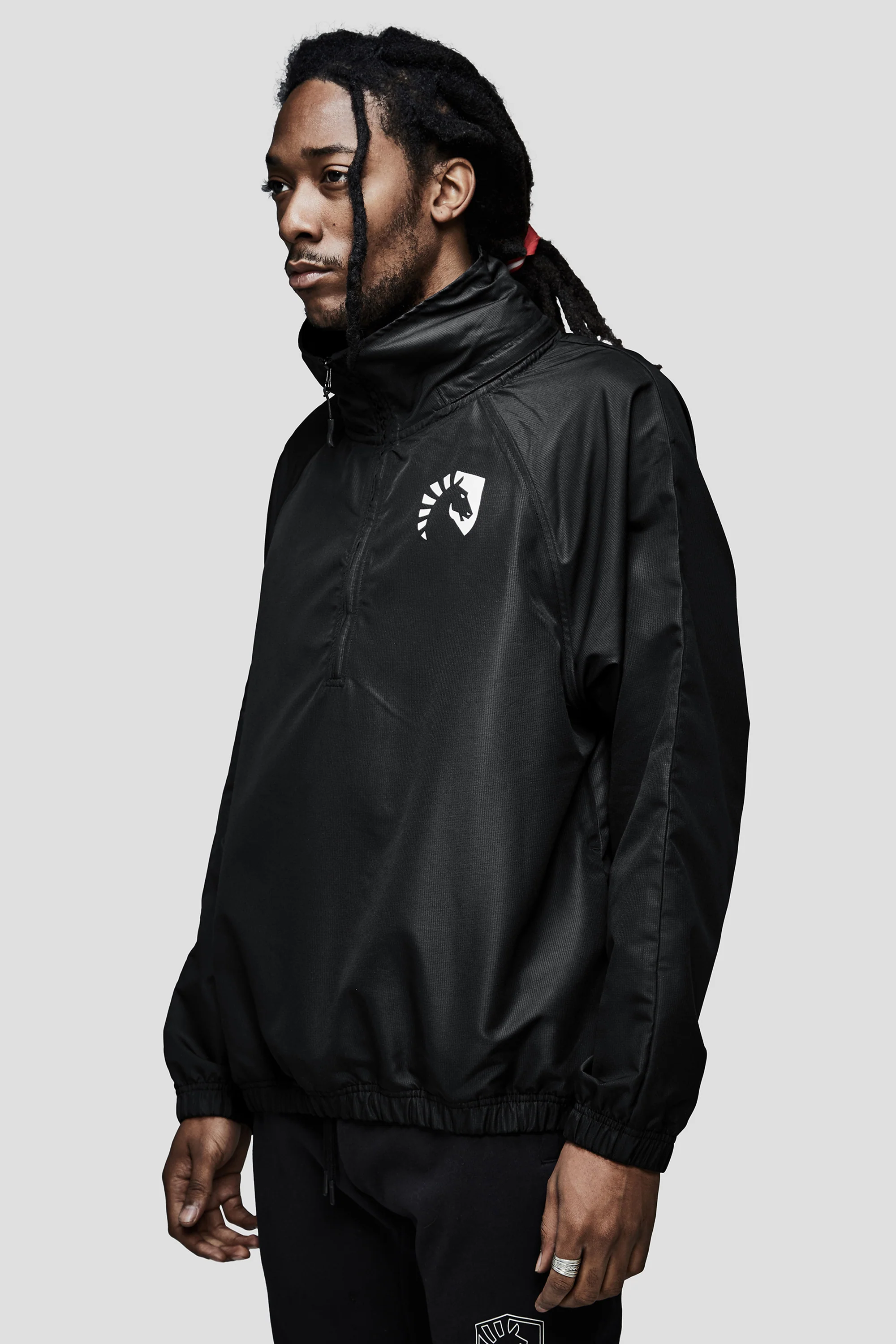 LIQUID PRESTIGE HALF ZIP WINDBREAKER - BLACK - Image 4