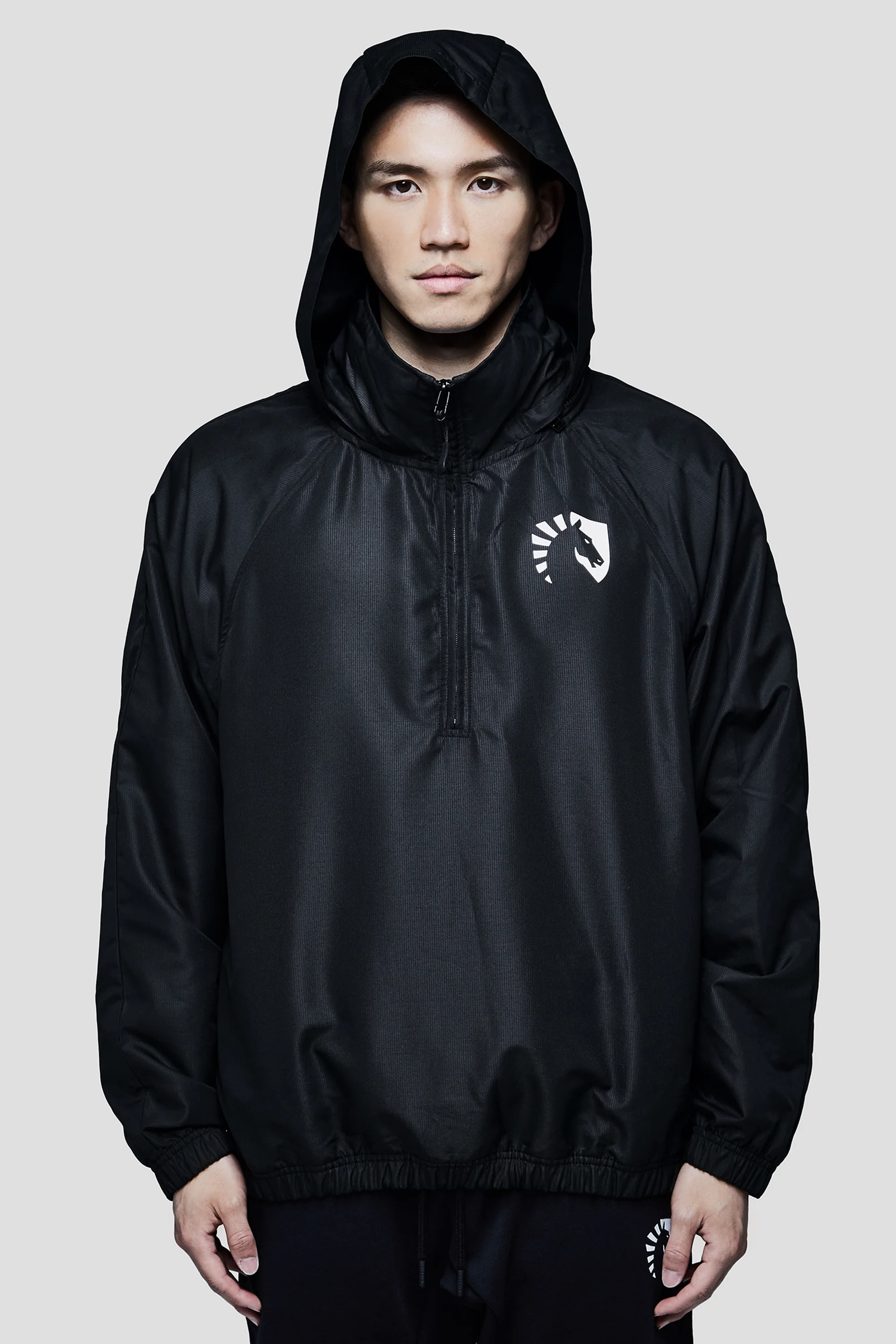 LIQUID PRESTIGE HALF ZIP WINDBREAKER - BLACK - Image 6