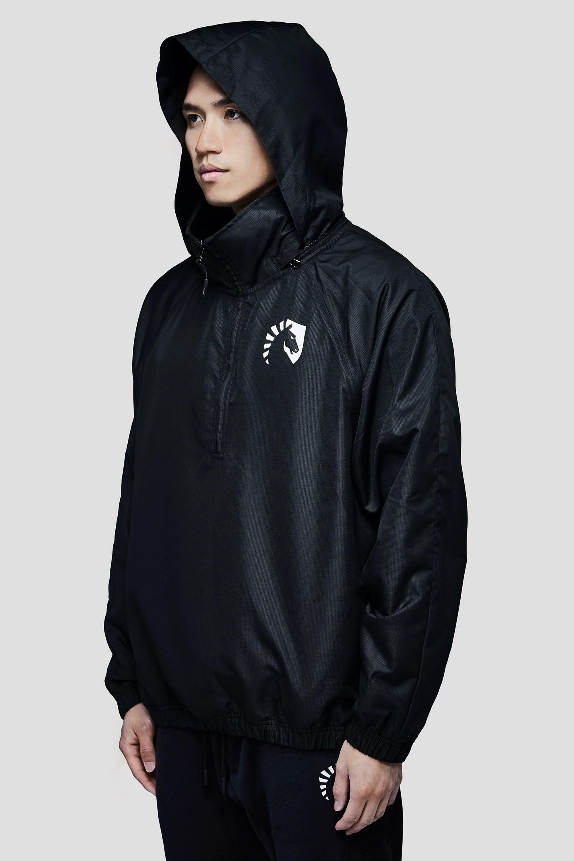 LIQUID PRESTIGE HALF ZIP WINDBREAKER - BLACK - Image 8