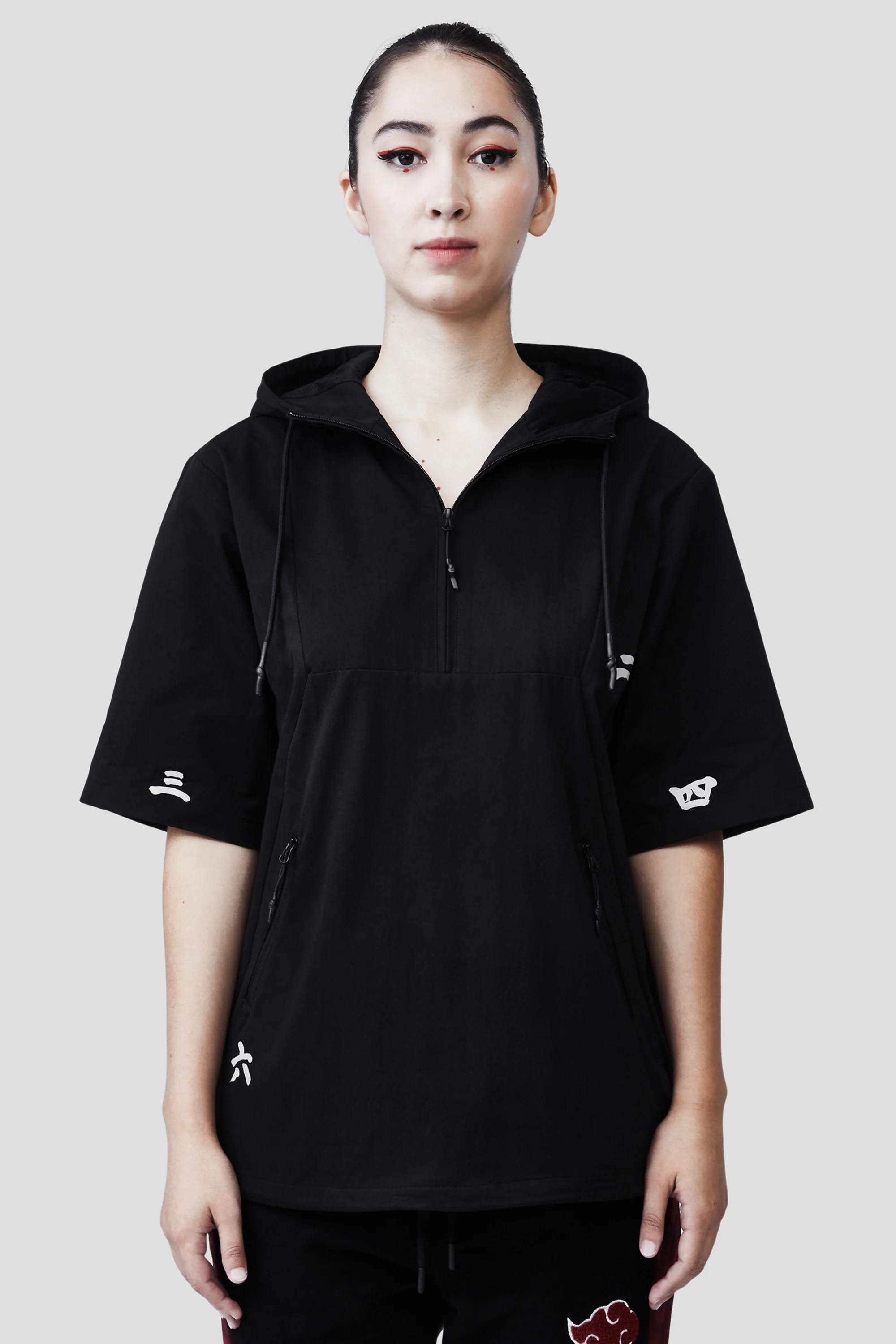NARUTO AKATSUKI SIX PATHS OF PAIN SHORT SLEEVE TECH HOODIE - Image 13