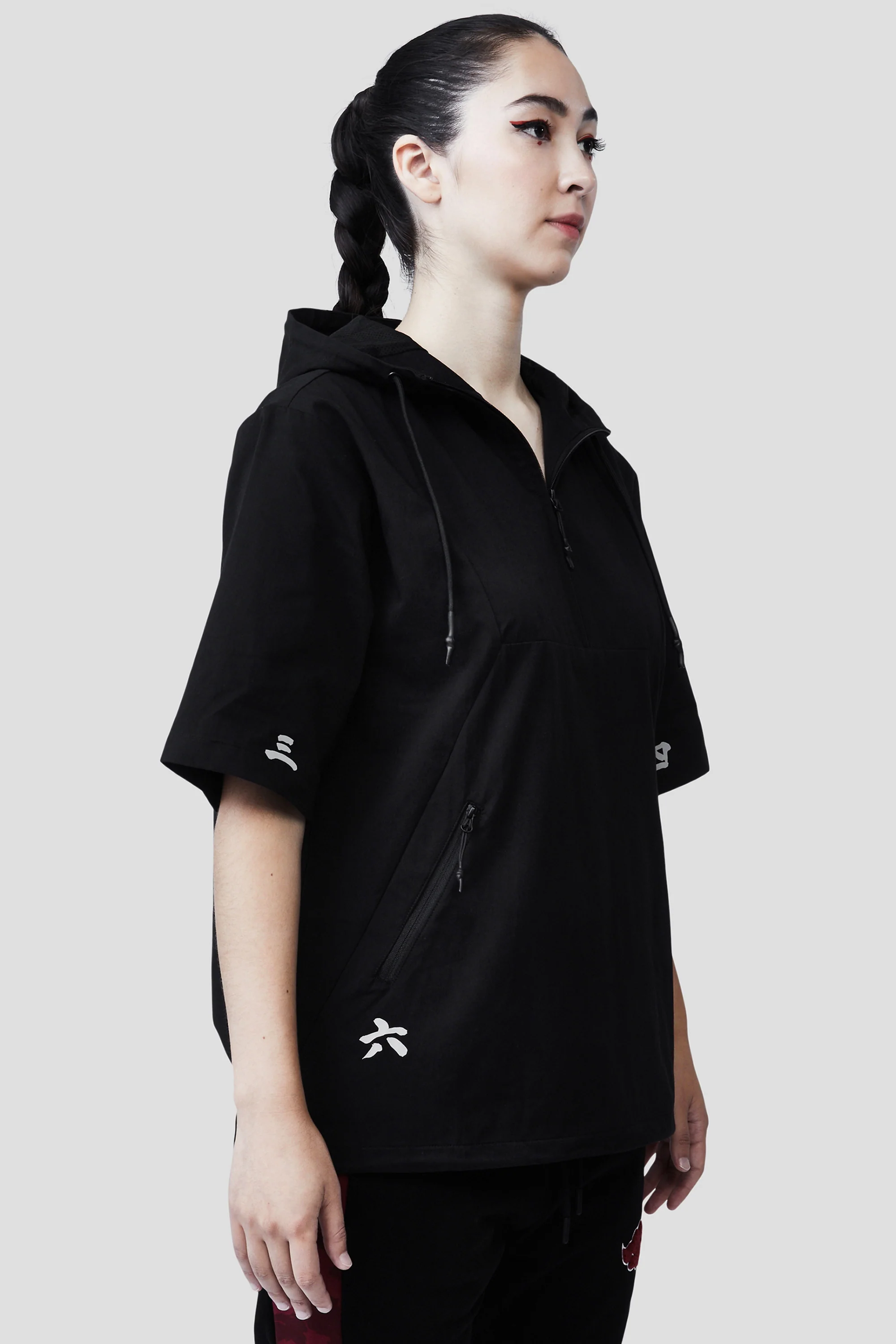 NARUTO AKATSUKI SIX PATHS OF PAIN SHORT SLEEVE TECH HOODIE - Image 14