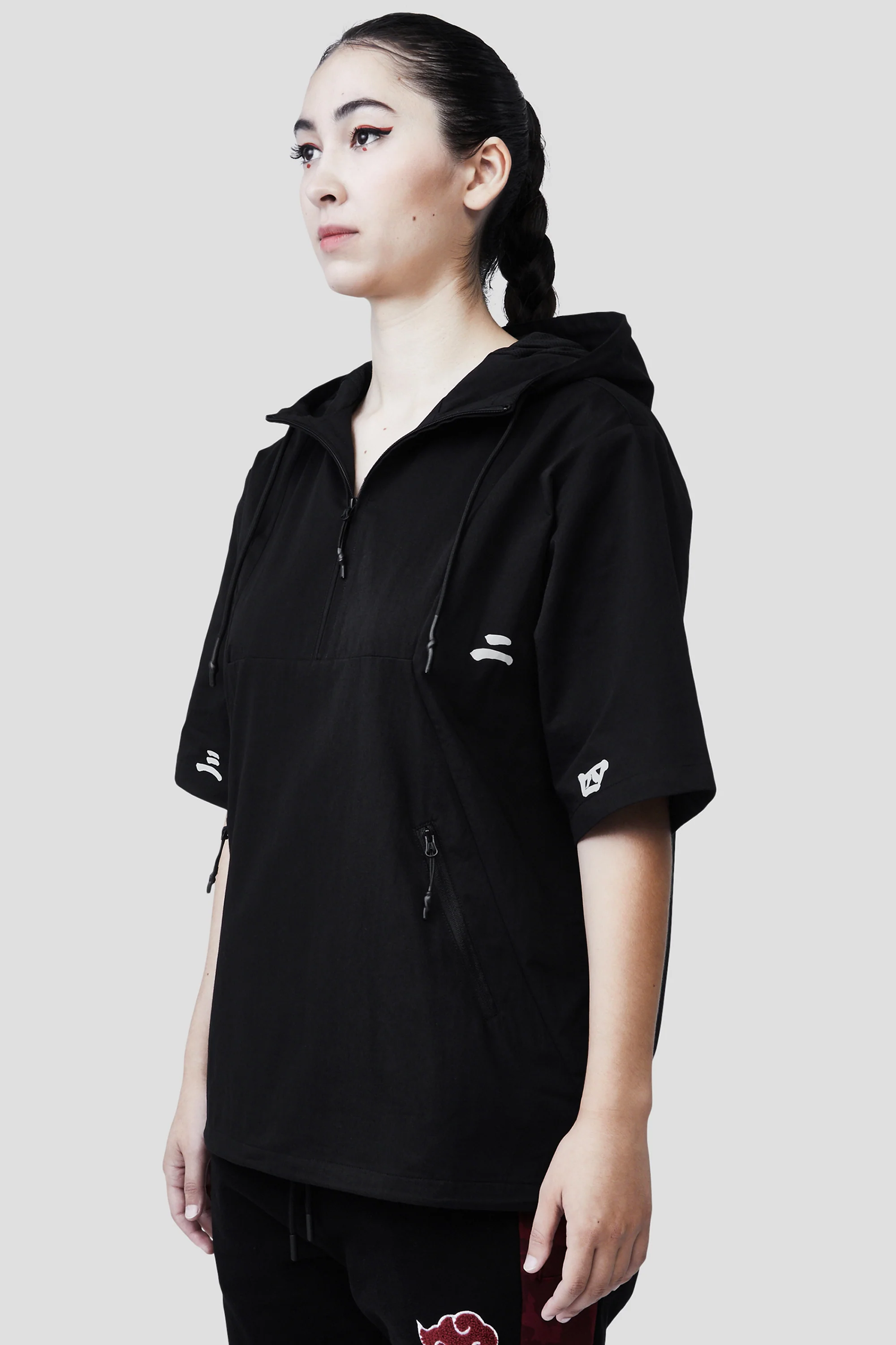 NARUTO AKATSUKI SIX PATHS OF PAIN SHORT SLEEVE TECH HOODIE - Image 15