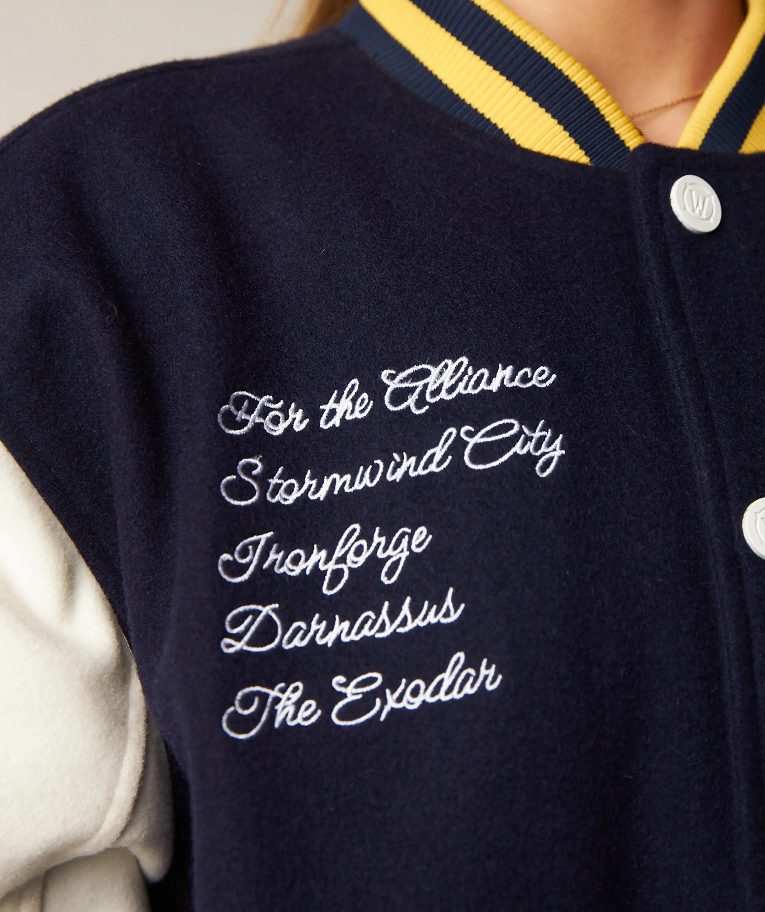 WORLD OF WARCRAFT ALLIANCE VARSITY JACKET - Image 13