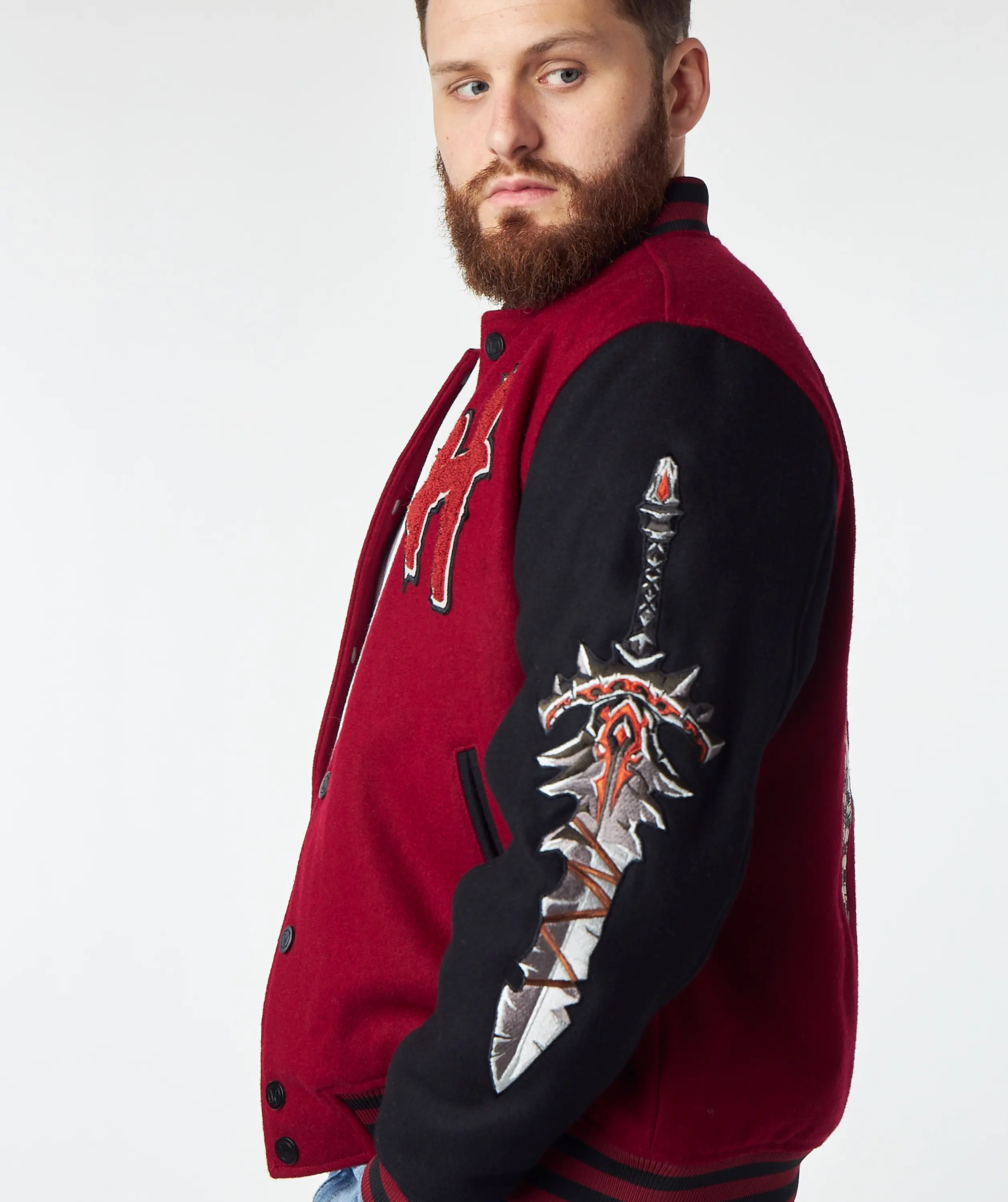 WORLD OF WARCRAFT HORDE VARSITY JACKET - Image 16